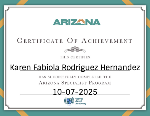 Certificado Arizona Specialist Program